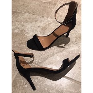 NEW Faux suede Rory heels with ankle strap